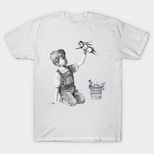 BANKSY Superhero Nurse NHS T-Shirt by inkstyl